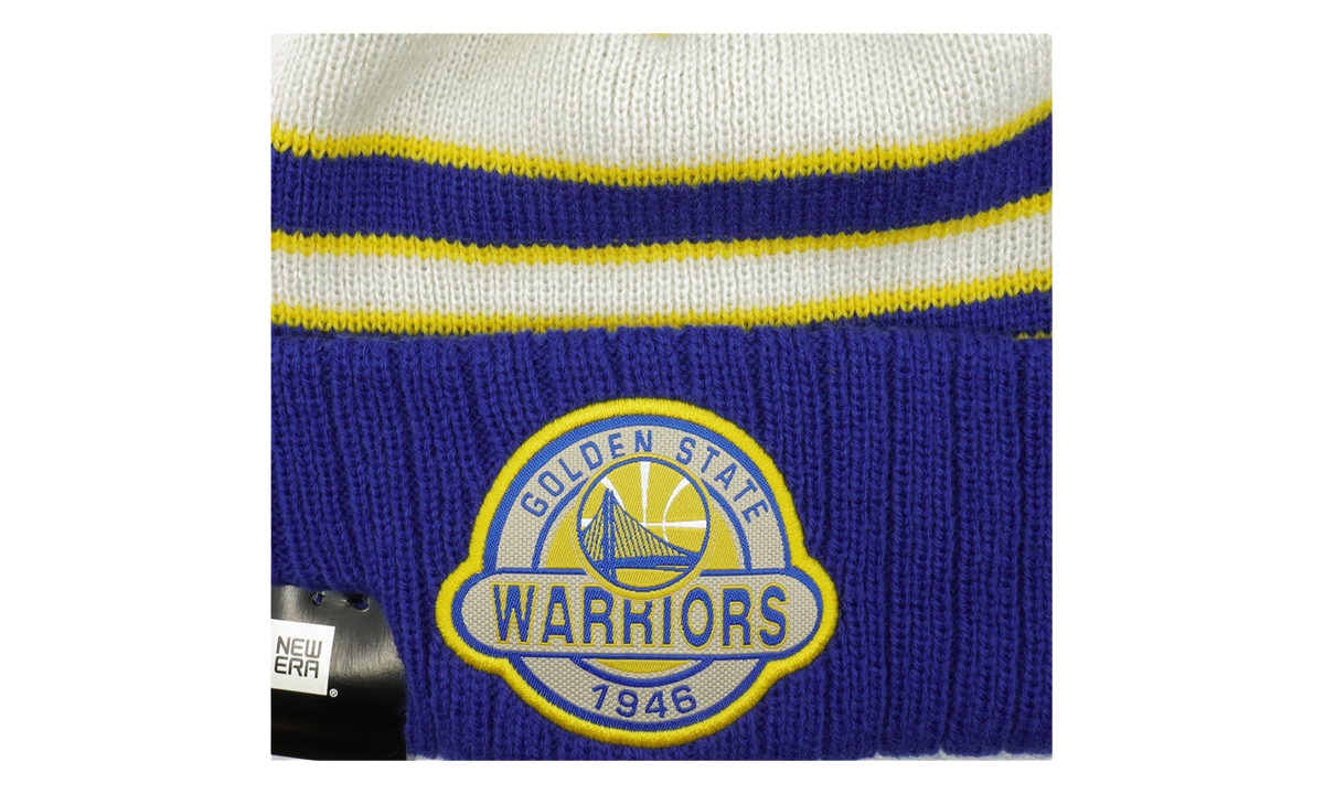 Golden State Warriors Striped Select Beanie "Blue / White / Yellow" NE641