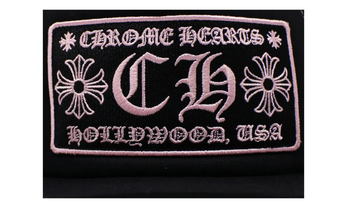 CH Hollywood Trucker Hat "Black/Pink" CHRM1618