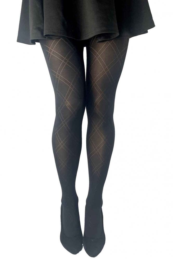 Double Diamond Tights With Light Control Tops 1893