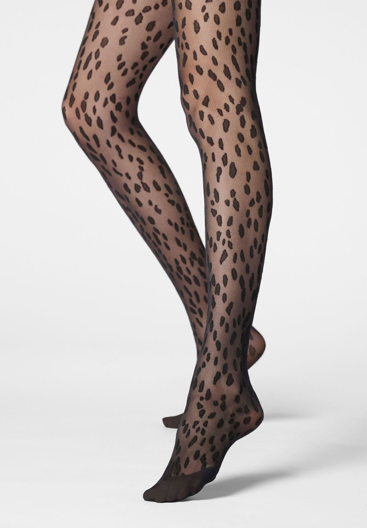 Abstract Wild Sheer Tights 30 - Black