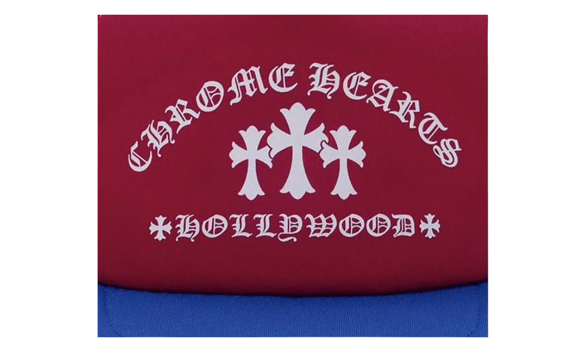 Hollywood Triple Cross Trucker Hat "Red / Blue / White" CHRM1535