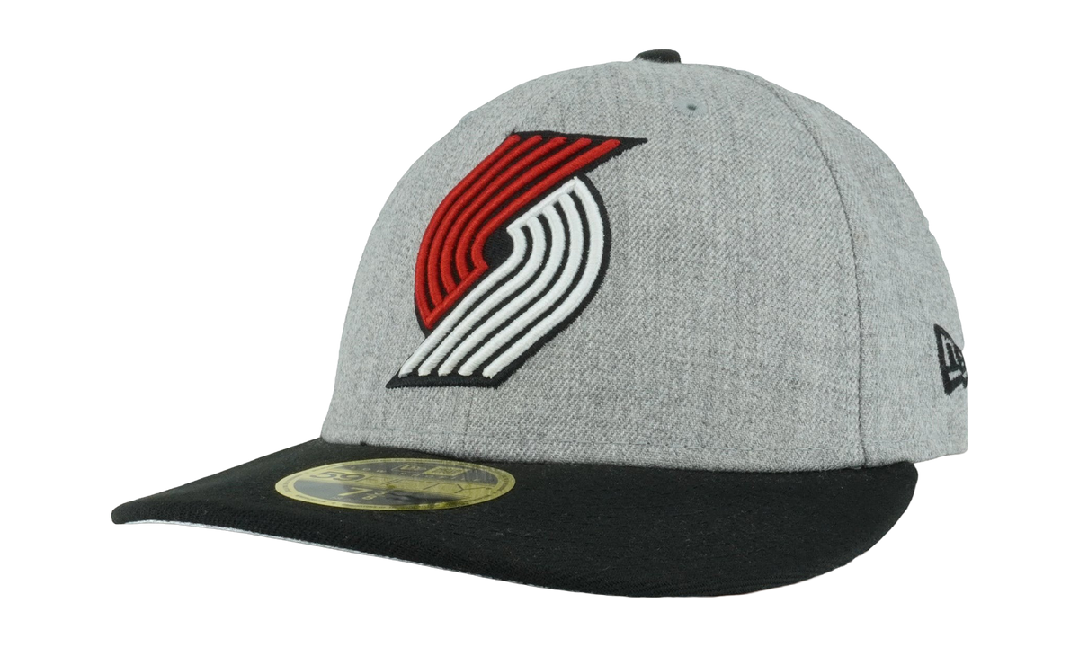 59FIFTY Portland Trail Blazers Low Profile Authentic Fitted Hat "Grey / Black - Brim" NE984