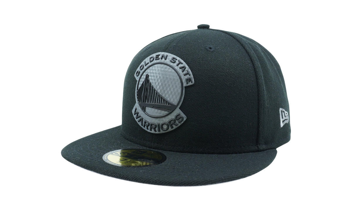 59FIFTY Golden State Warriors Hexshine Logo Fitted Hat "Charcoal / Grey - Under Brim" NE1131