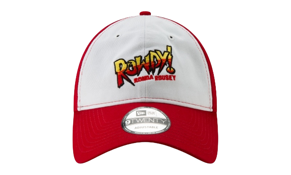 9TWENTY Ronda Rousey Adjustable Hat "Gray and Red / Red - Brim" NE1006