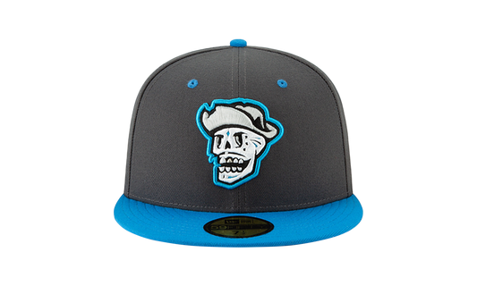 59FIFTY Las Vegas Aviators Theme Night Fitted Hat "Dark Grey / Blue - Visor" NE723