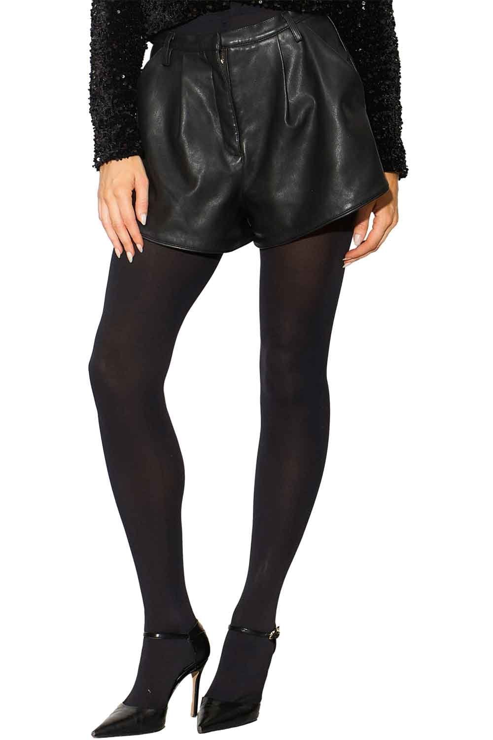 100 Denier Opaque Black Tights