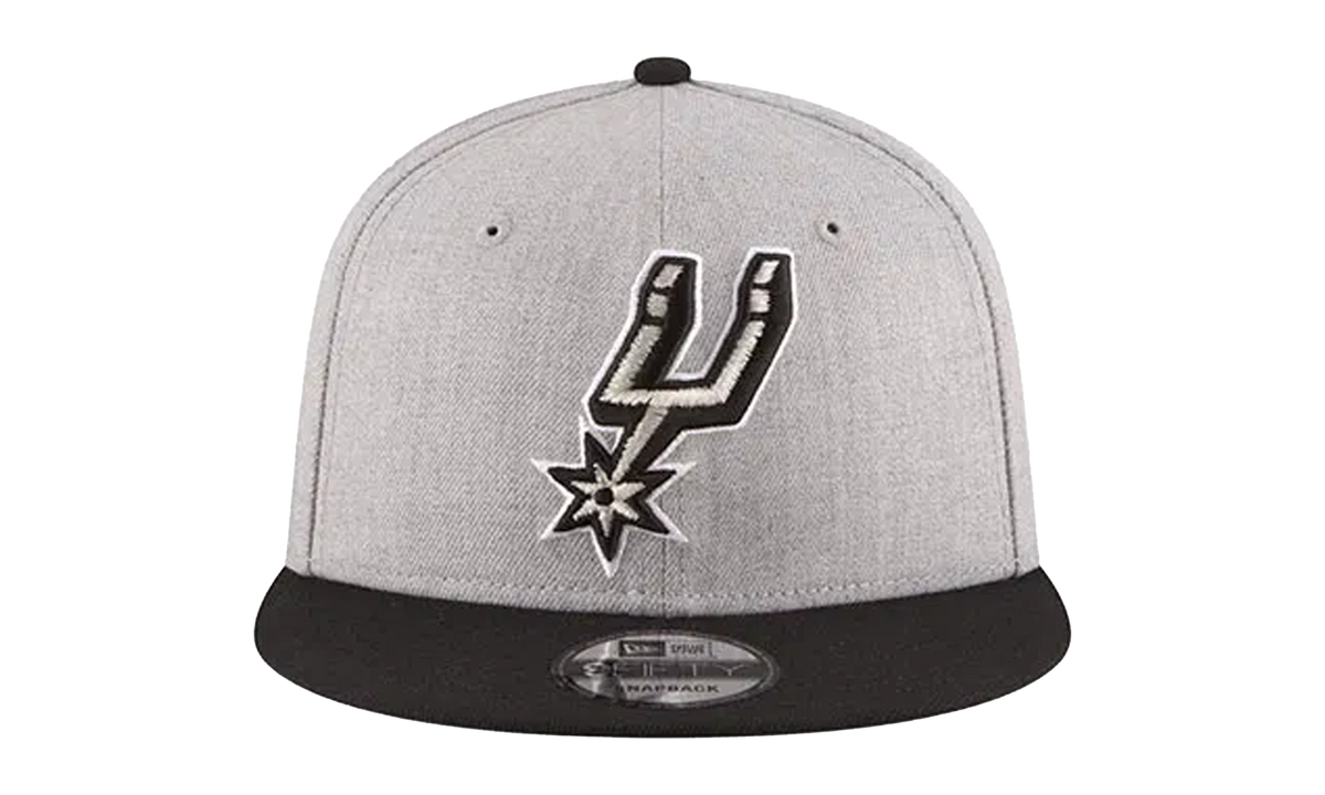 9FIFTY San Antonio Spurs Snapback Hat "Grey / Black - Brim" NE567