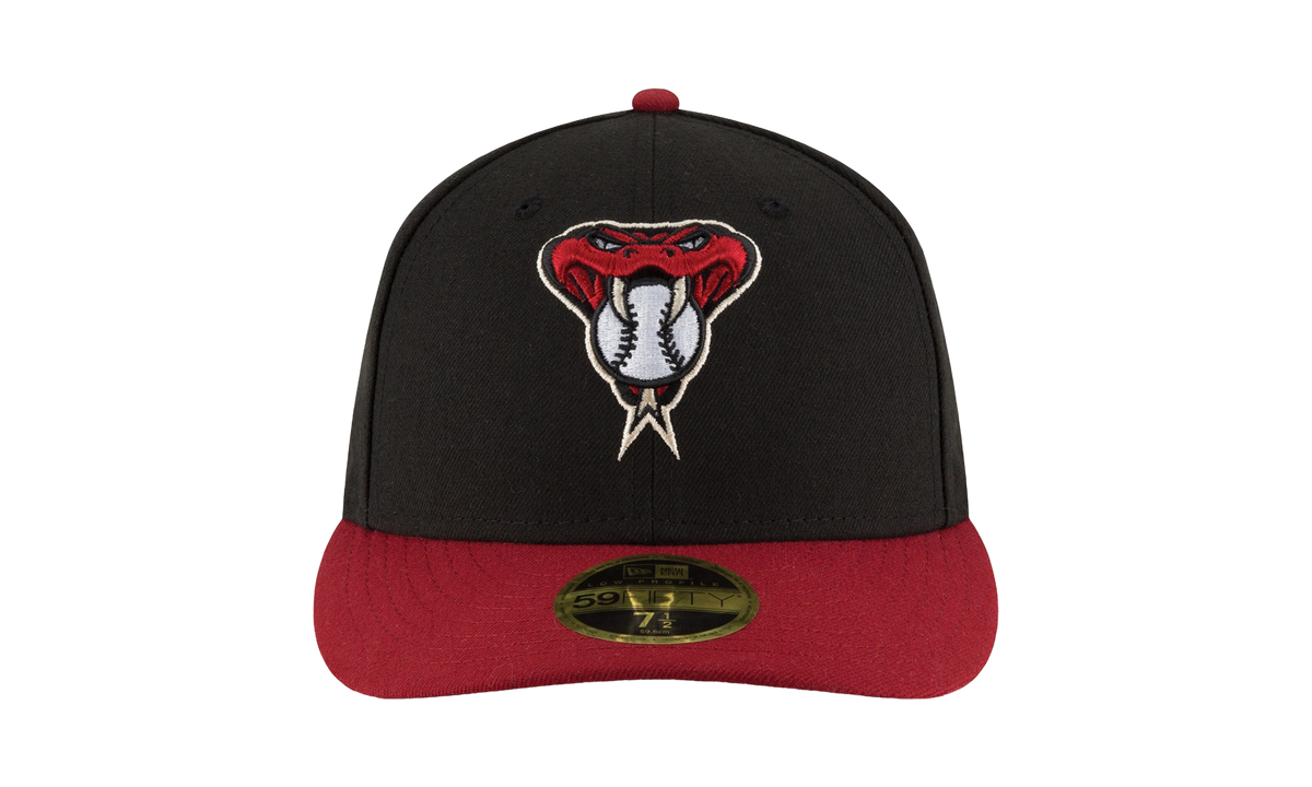 59FIFTY Arizona Diamondbacks 2017 Low Profile Authentic Fitted Hat "Black / Red - Brim" NE964