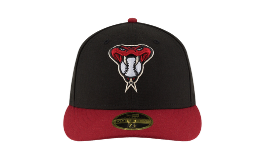 59FIFTY Arizona Diamondbacks 2017 Low Profile Authentic Fitted Hat "Black / Red - Brim" NE964