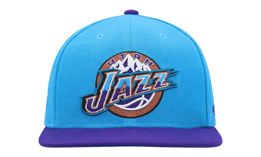 NBA Hardwood Classics Team Side Fitted Cap "Utah Jazz - Blue / Purple" 6HSFSH21302 UJALBPR
