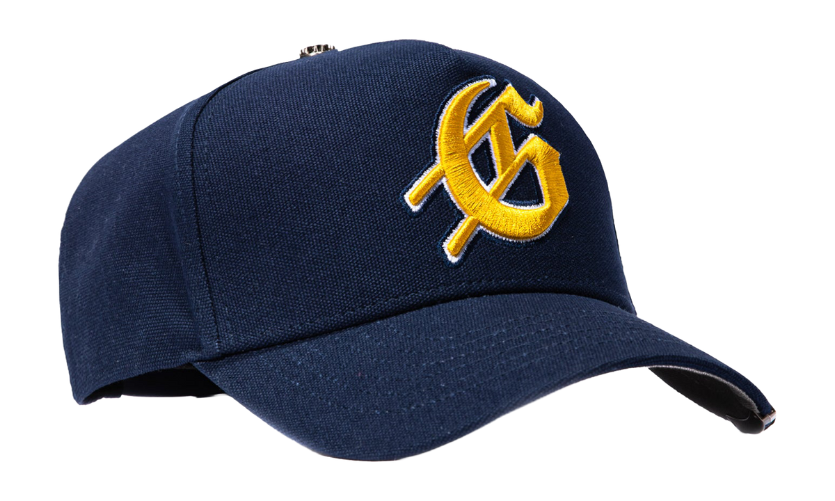 G Logo Snapback Cap "Navy / Yellow" GS213