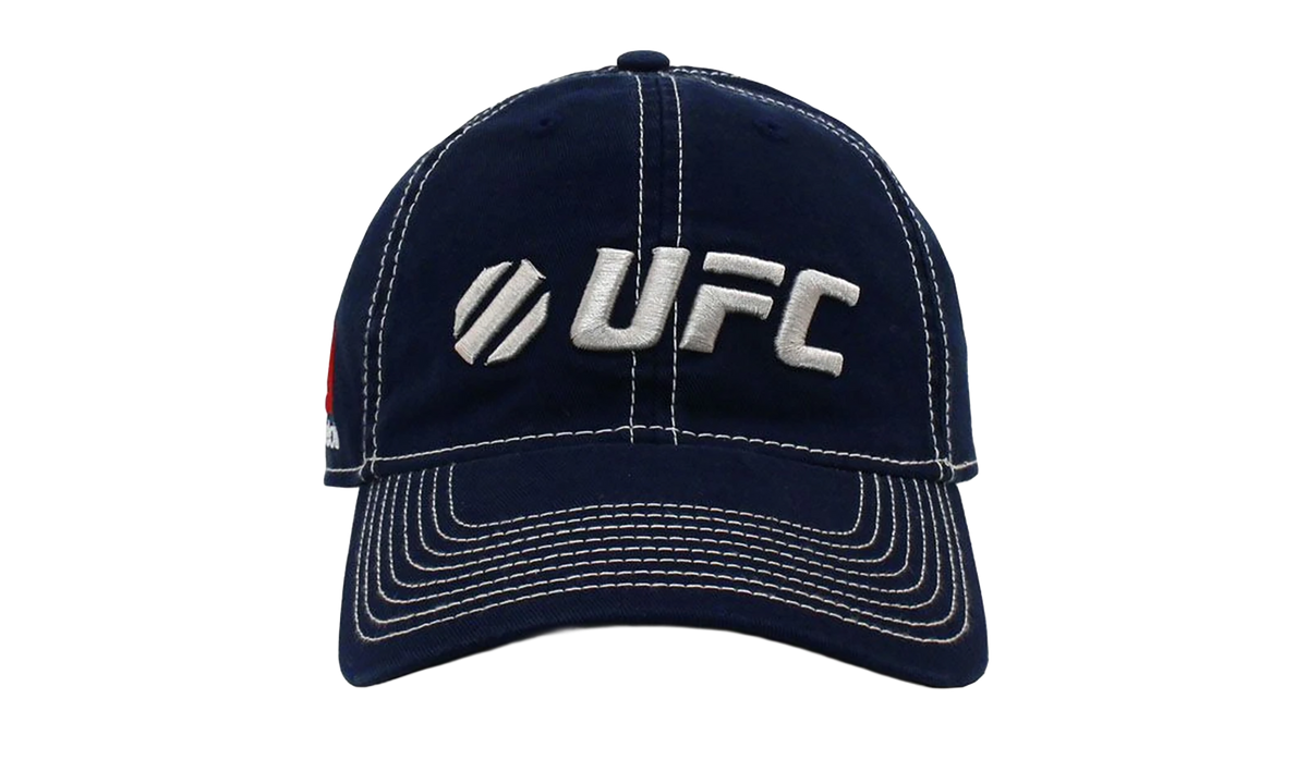 UFC Dad Adjustable Slouch Strapback Hat "Navy / Cream" EY88Z 010 UUFC