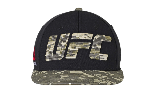 UFC Digital Flat Brim Visor Flex Fit Hat "Camo" M702Z FAS UUFC
