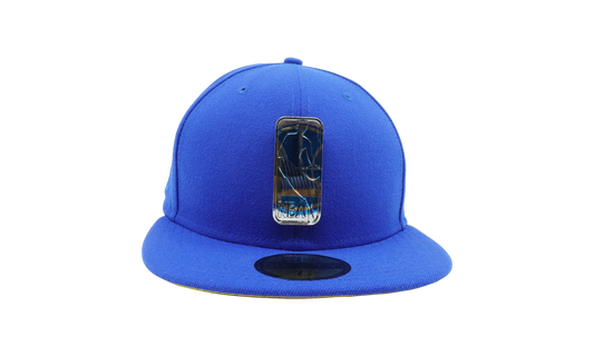 59FIFTY Golden State Warriors Mixed Metal Fitted Hat "Royal Blue / Yellow - Under Brim" NE1143