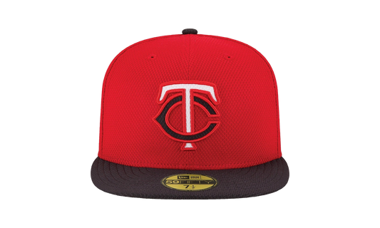 59FIFTY Minnesota Twins Diamond Era Fitted Hat "Red / Black - Brim" NE579