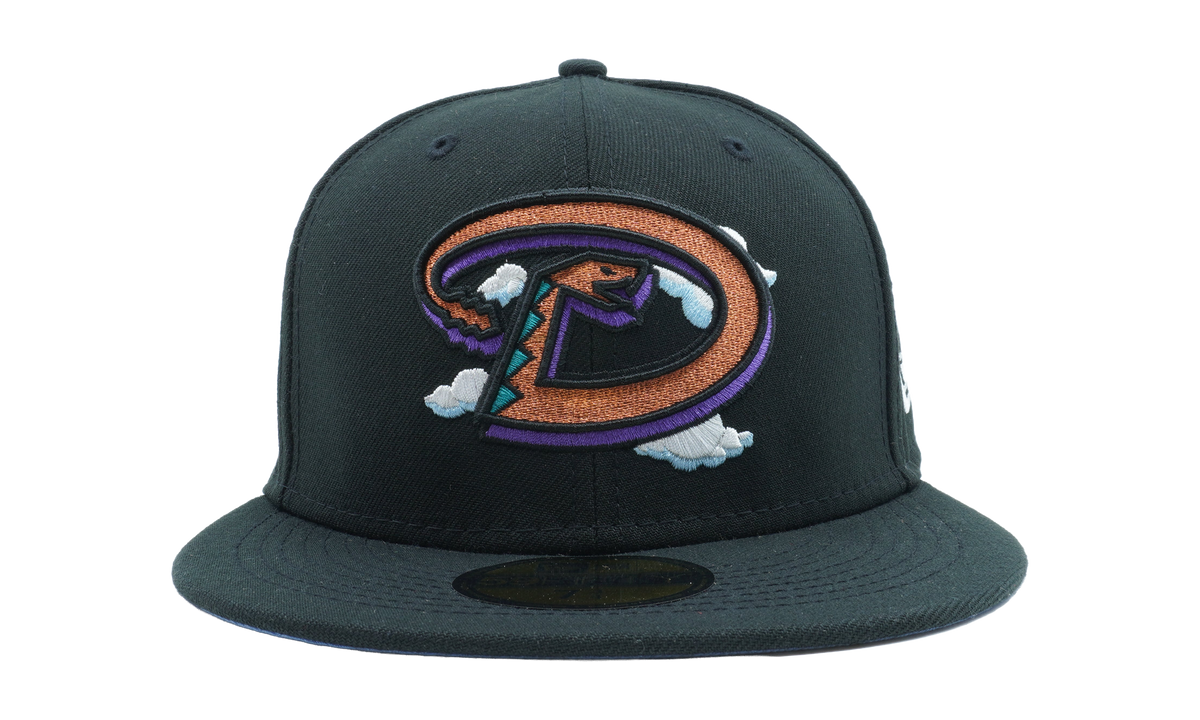 59FIFTY Arizona Diamondbacks 2001 World Series Comic Cloud Fitted Hat "Dark Green / Blue - Under Brim" NE817