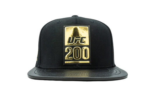 UFC 200 Snapback Hat "Black / Gold" 376AZ 005 UUFC