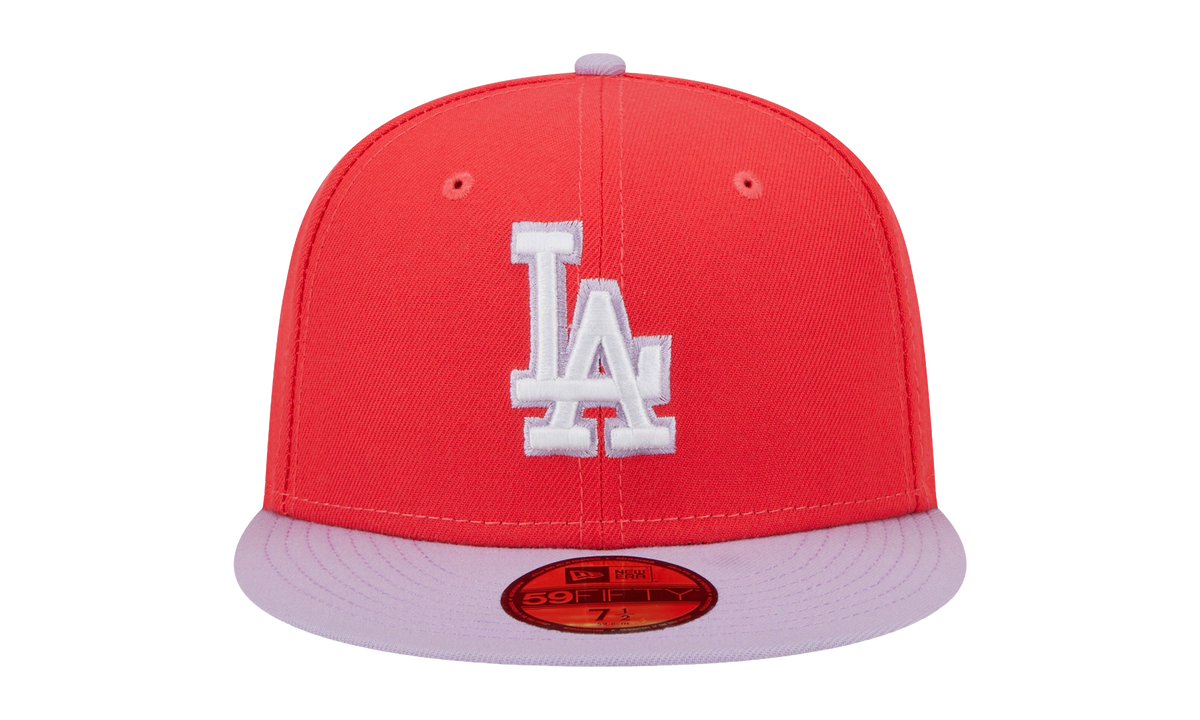 59FIFTY Los Angeles Dodgers Color Pack Fitted Hat "Red / Lavender" NE890
