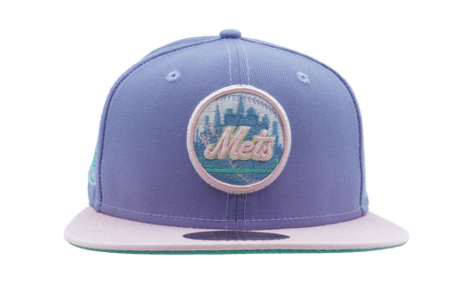 59FIFTY New York Mets 1969 World Series Fitted Hat "Lavender / Pink - Brim / Sky Blue - Under Brim" NE1085