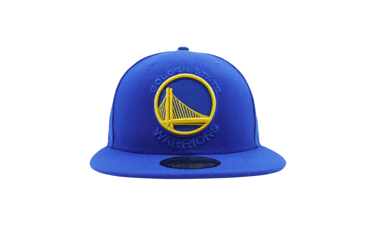 59FIFTY Golden State Warriors Logo Popped Fitted Hat "Royal Blue" NE1130