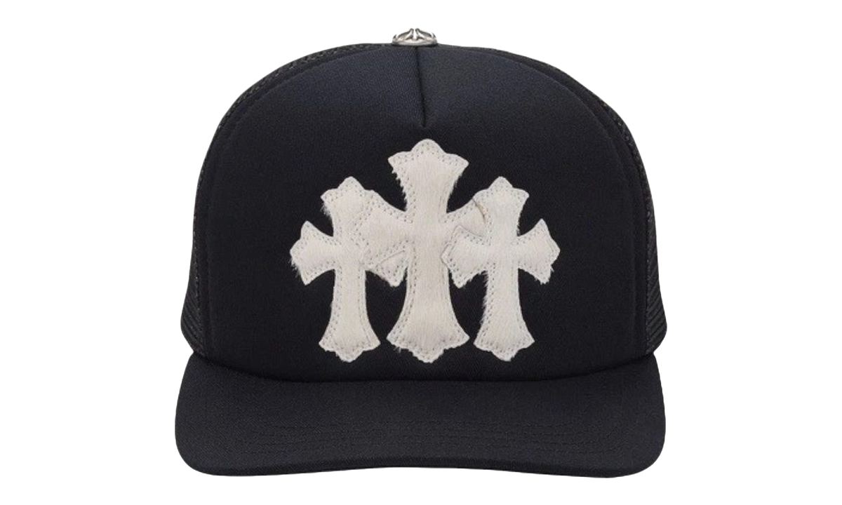Triple Cross Cemetery Hat "Black - Calfskin/Mohair" CHRM0635