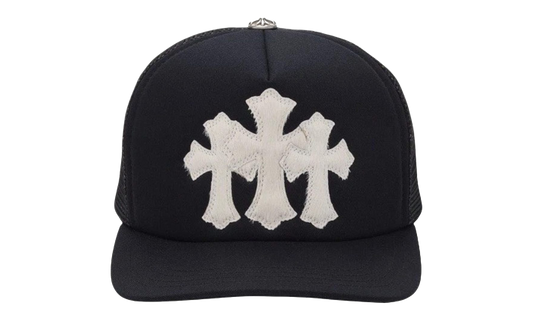 Triple Cross Cemetery Hat "Black - Calfskin/Mohair" CHRM0635