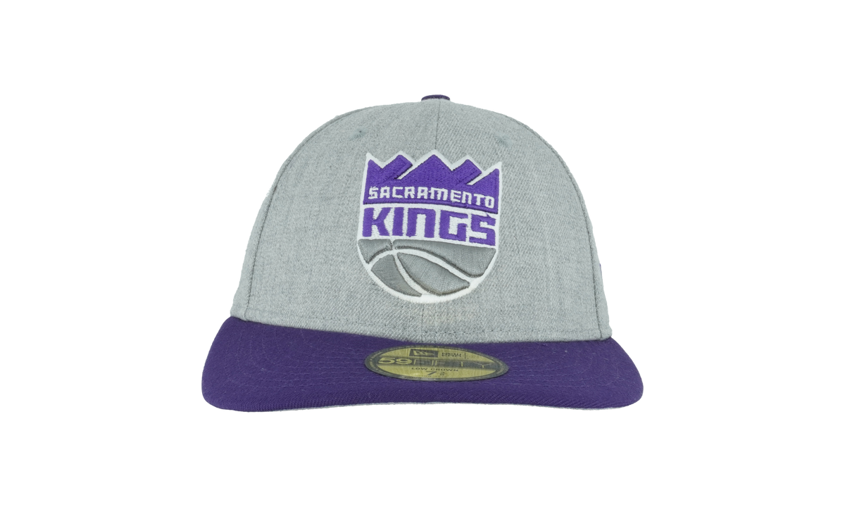 59FIFTY Sacramento Kings Low Profile Authentic Fitted Hat "Grey / Purple - Brim / Gray - Under Brim" NE951