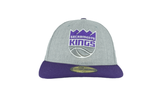 59FIFTY Sacramento Kings Low Profile Authentic Fitted Hat "Grey / Purple - Brim / Gray - Under Brim" NE951