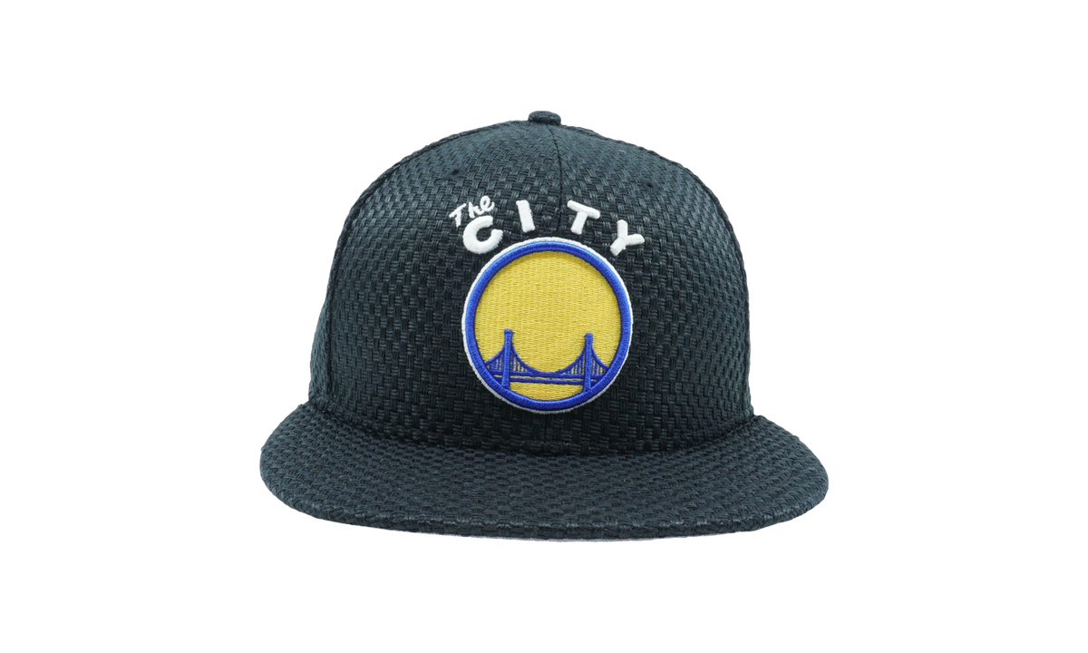 59FIFTY Golden State Warriors 2016 'The City' Street Flow Fitted Hat "Black Weave Pattern" NE595