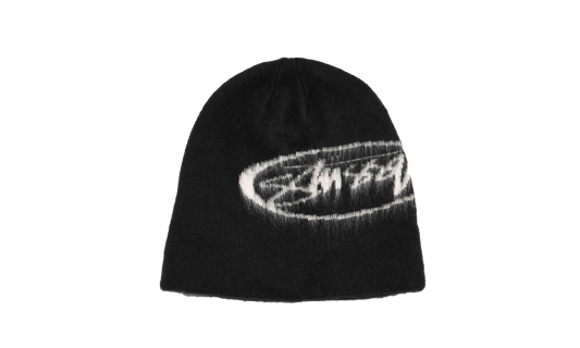 Brushed oval skullcap "Black" STUS330