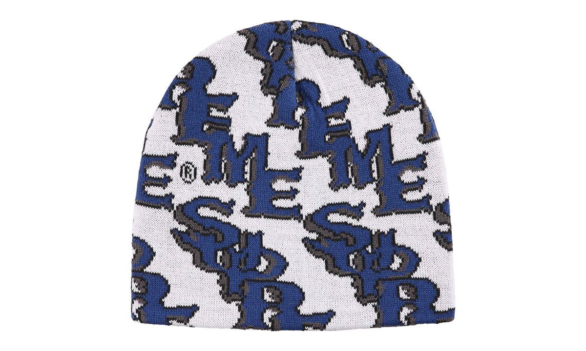Slanted Tothic Outline Beanie "SS26 - White" SU27870