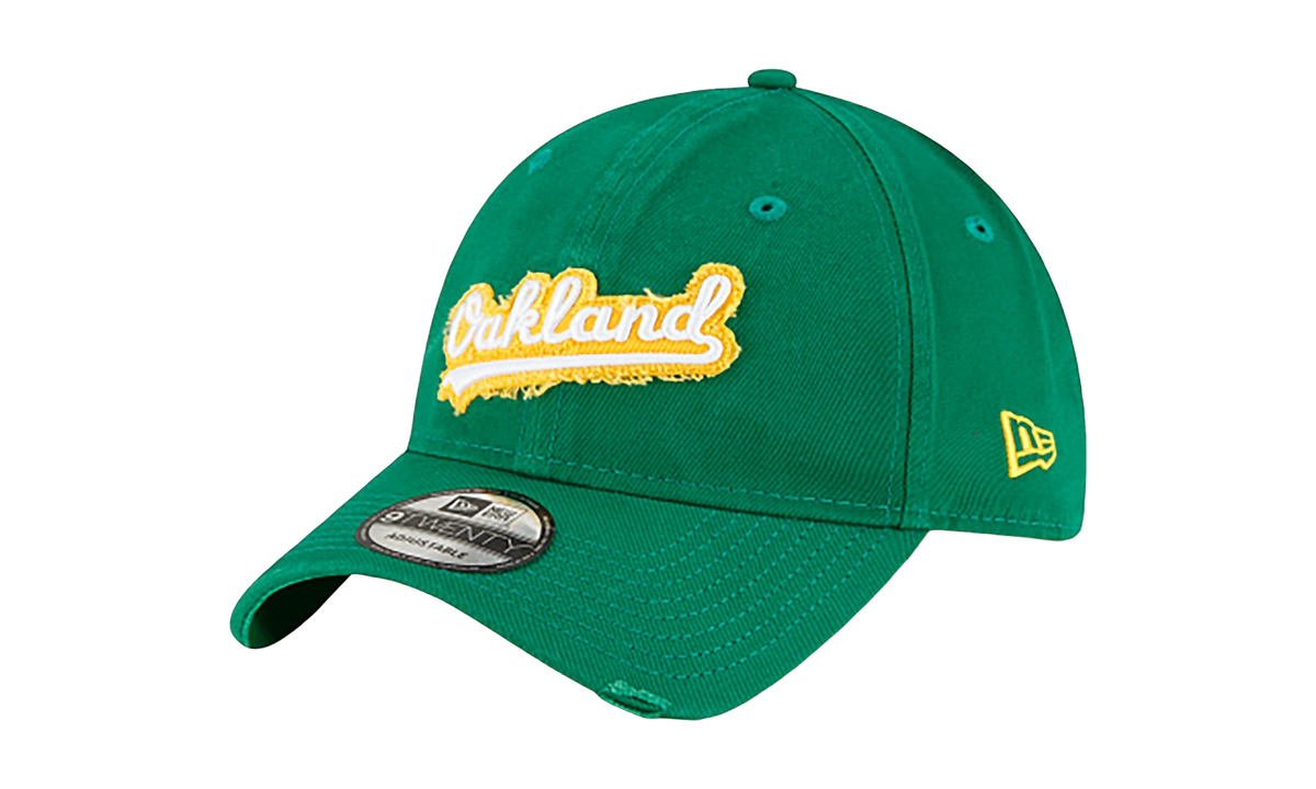 9TWENTY Oakland Athletics Core Classic Distressed Patch Strapback Hat "Green" NE755