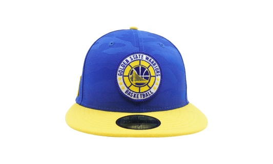 59FIFTY Golden State Warriors 2018 Tip-Off Fitted Hat "Blue / Yellow - Brim" NE675
