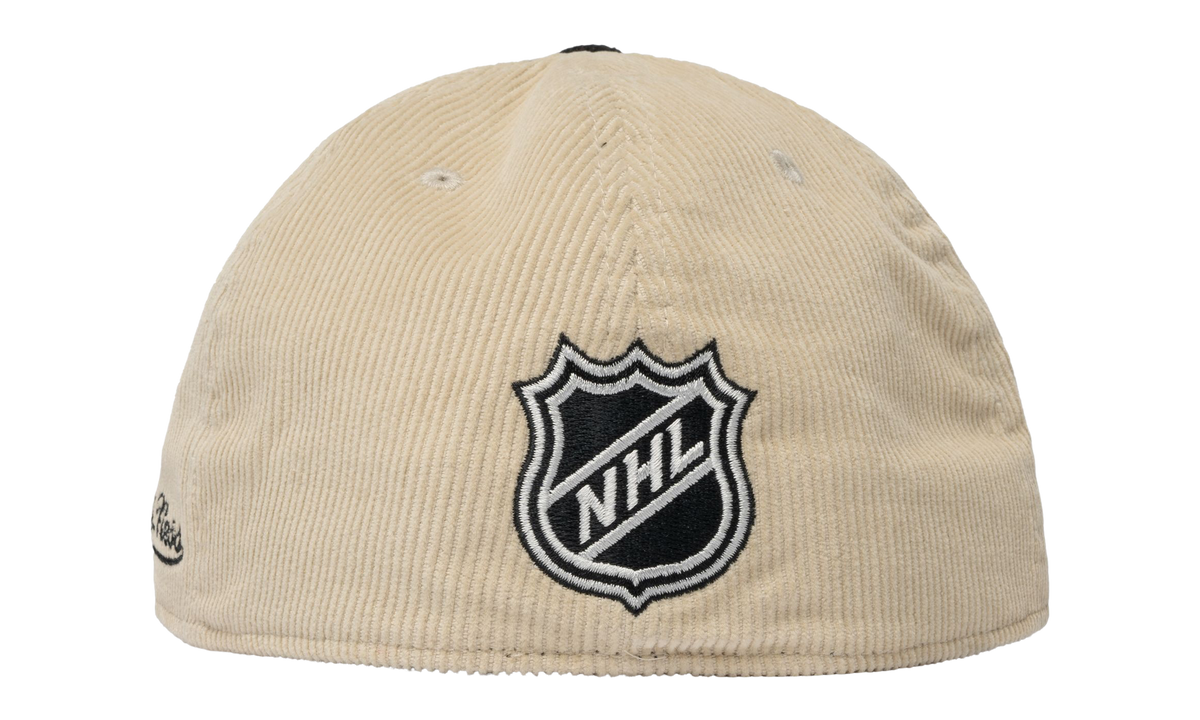 NHL 2-Tone Team Cord Fitted Cap "Chicago Blackhawks - Off White" HHSF5987 CBHYYPPPOFWH