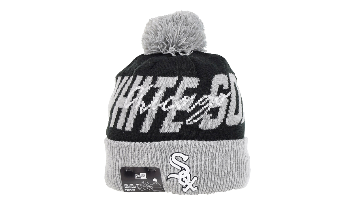 Chicago White Sox Confident Knit Pom Beanie "Black / Grey" 60267437
