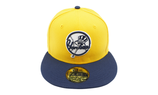 59FIFTY New York Yankees 2-Tone Color Pack Fitted Hat "Yellow / Navy - Brim" NE914