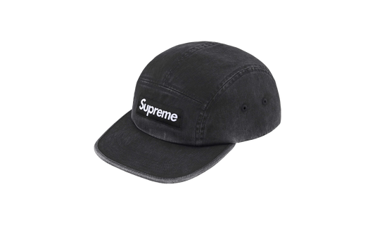 Washed Chino Twill Camp Cap "Black" SU25844