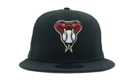 9FIFTY Arizona Diamondbacks Classic Trucker Snapback Hat "Graphite and Dark Grey / Graphite - Under Brim" NE780