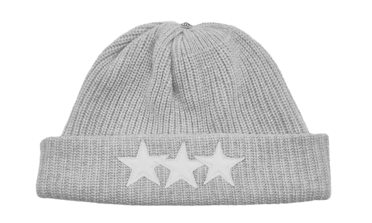 Triple Star Patch Beanie "Grey" CHRM1470