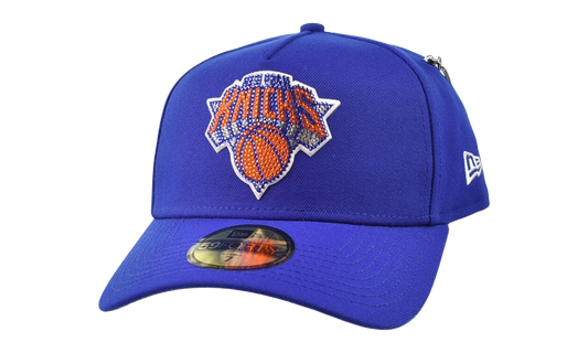 59FORTY NBA26 Draft New York Knicks Rhinestones Fitted Hat "Blue" 60861528