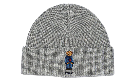 SOLID DENIM BEAR BEANIE "Grey" PC0826 032