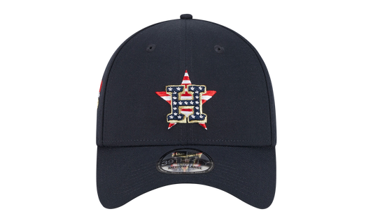 39THIRTY Houston Astros Fourth Of July Flex Fit Hat "Black / Gray - Under Brim" NE907