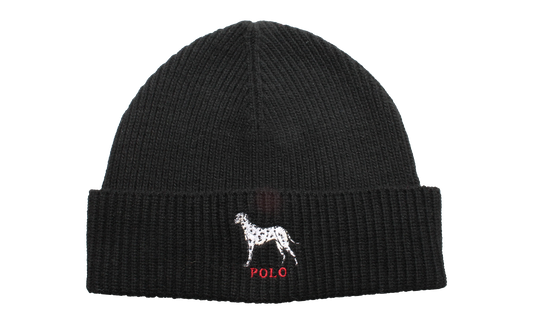 Dalmatian Dog Knit Cuff Beanie "Black" PC0369 001