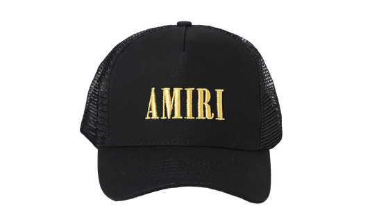 Core Logo Trucker Hat "Black / Yellow" XMAH001 011 BLAC