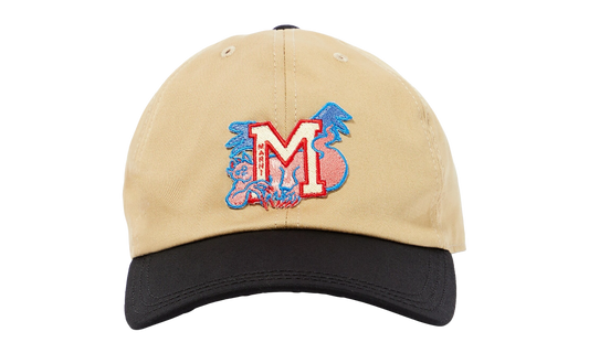 Baseball Hat With M Patch In Two-tone Cotton "Beige" CLZC0098UX 00M02