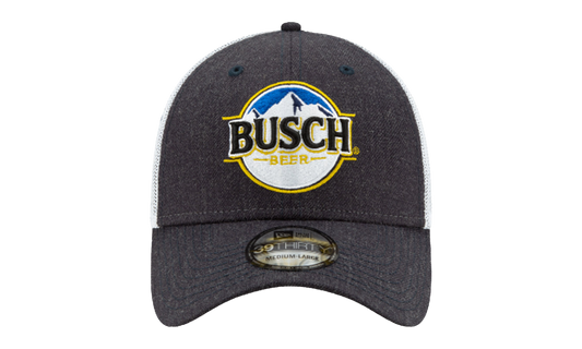39THIRTY Busch Beer NASCAR Kevin Harvick Flex Fit Hat "Black and White" NE741