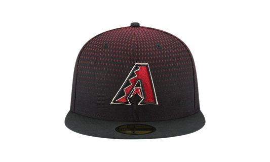 59FIFTY Arizona Diamondbacks 2017 Low Profile Authentic Fitted Hat "Red Diamond Pattern / Black - Brim" NE626
