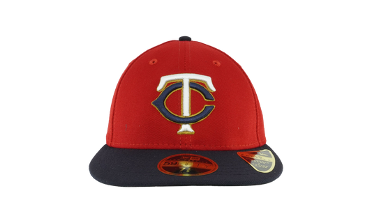 59FIFTY Minnesota Twins 2017 Low Profile Authentic Fitted Hat "Red / Black - Brim" NE977