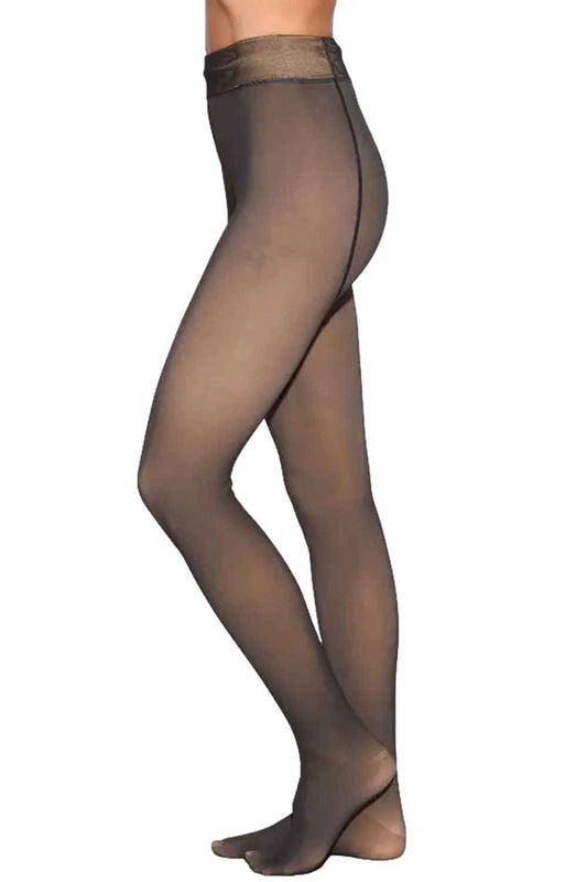 Sheer Fleece Lined Tights