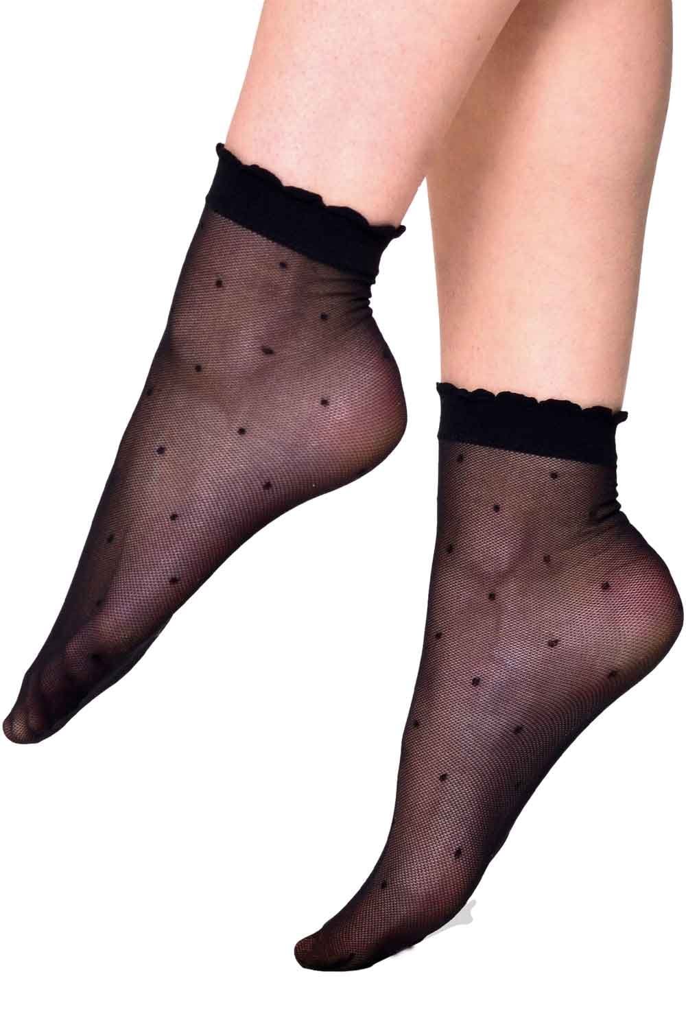 Polka Dot Ankle Highs 03/04162